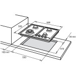 Встраиваемая газовая варочная панель Delonghi IF 46/1 ASV GU