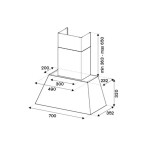 Каминная вытяжка Bertazzoni KR70HER1NEDA