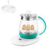 Чайник электрический Kitfort КТ-6130-3 белый/бирюзовый