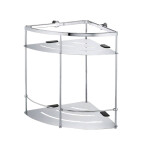 Полка металлическая угловая двойная WasserKraft K-522 хром