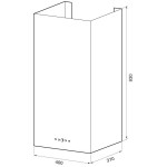 Каминная вытяжка Krona Dita R 400 inox PB