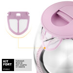 Чайник электрический Kitfort КТ-653-2 розовый