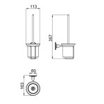 Ершик Timo Nelson 150061/00 chrome