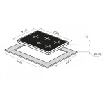 Встраиваемая газовая варочная панель Maunfeld EGHE.75.33CB.R/G