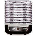 Сушилка для овощей Великие реки Волга-10 черный-серый