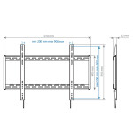 Кронштейн для телевизора Arm Media PT-100 черный