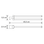 Держатель полотенец рога WasserKraft Kammel K-8331