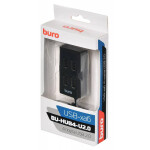 Разветвитель USB 2.0 Buro BU-HUB4-U2.0 черный