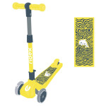 Самокат Ridex 3-х колесный Wave, 120/90 мм желтый/серый