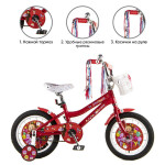 Велосипед CHINA 12 Маша и Медведь Красный ВНМ12196