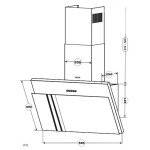 Каминная вытяжка Centek CT-1826 60 черный