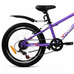 Велосипед Forward Unit 20 2.0 фиолетовый/белый 2022 г 10,5" IBK22FW20062