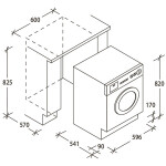 Встраиваемая стиральная машина Candy CBWM 914DW-07