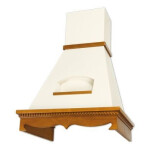 Каминная вытяжка Elikor Бельведер 60П-650-П3Д бежевый/бук светло-коричневый