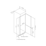 Встраиваемый холодильник Korting KFS 17935 CFNF