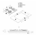 Встраиваемая газовая варочная панель Korting HGG 6420 CN