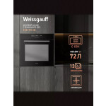 Встраиваемый электрический духовой шкаф Weissgauff EOM 991 SB