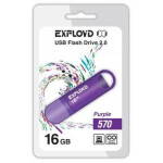 Флеш-накопитель Exployd 16GB-570-пурпурный