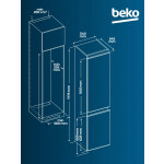 Встраиваемый холодильник Beko BCHA2752S