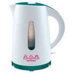 Чайник электрический Мастерица ЕК-1701M белый/бирюзовый