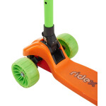 Самокат Ridex 3-х колесный Juicy, 120/80 мм, оранжевый/зеленый (4680459153951)