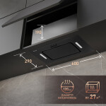 Встраиваемая вытяжка Weissgauff Aura 900 BL