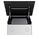 Каминная вытяжка Maunfeld Mersey 60 нержавеющая сталь/черное стекло