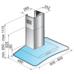 Каминная вытяжка Korting KHC 9954 X