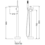 Смеситель для ванны Timo Selene 2200/00Y-CR chrome