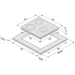 Встраиваемая индукционная варочная панель Krona OMBRA 45 BL