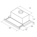 Встраиваемая вытяжка Jetair Aurora LX/GRX/F/90