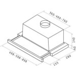 Встраиваемая вытяжка Jetair Aurora LX/CR/F/50