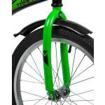 Велосипед Novatrack 203STRIKE.BKG20 черный-зелёный