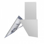 Каминная вытяжка Maunfeld Mersey 90 нержавеющая сталь/белое стекло