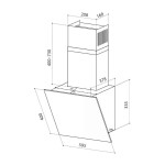 Каминная вытяжка Lex Touch 600 ivory light