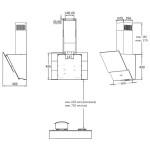 Каминная вытяжка Korting KHC 65070 GW
