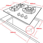 Встраиваемая газовая варочная панель Ginzzu HCG-279