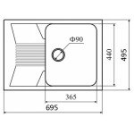 Кухонная мойка Lava L.2 SCANDIC