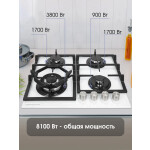 Встраиваемая газовая варочная панель Zigmund & Shtain M 26.6 W