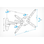 Кронштейн для телевизора Holder LCDS-5029 белый