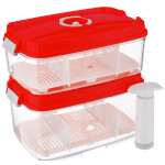 Контейнеры для вакуумных упаковщиков Status , набор VAC-REC-Bigger Red