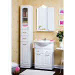 Зеркало-шкаф Бриклаер Анна 60 R белый