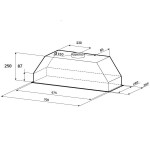 Встраиваемая вытяжка Kronasteel Mini 900 White