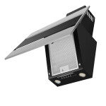 Каминная вытяжка Maunfeld Bridge 60 нержавеющая сталь/черное стекло