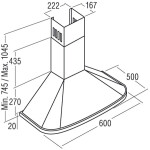 Каминная вытяжка Cata Neblia 600 White