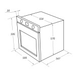 Встраиваемый электрический духовой шкаф Maunfeld EOEH.7611SCBG