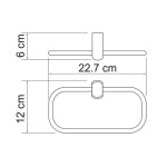 Держатель полотенец кольцо WasserKraft Berkel K-6860