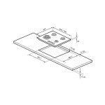 Встраиваемая газовая варочная панель Lex GVG 643C BL