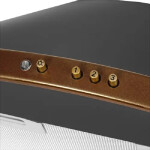 Каминная вытяжка Elikor Сигма 60П-650-К3Д антрацит/бронза