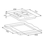 Встраиваемая газовая варочная панель Weissgauff HGG 451 WFH
